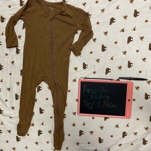 Kyte Baby Coffee Zip Footie - 12-18 Months